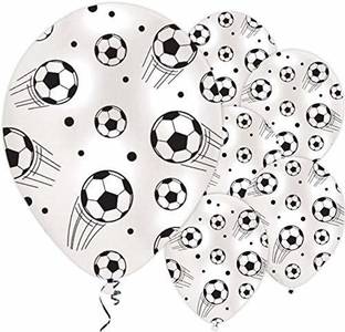 HARDATAR Solid HD Toy Balloon Pack of 20 Football Printed 12 inches Size Balloon