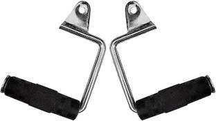 LCARNO Gym Machine Cable Cross Over Half Ground Pulley Handle (1 Pair) Multi-training Bar