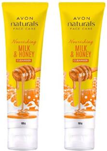 Avon Naturals Milk and Honey Nourishing Cleanser(Pack of 2) Face Wash