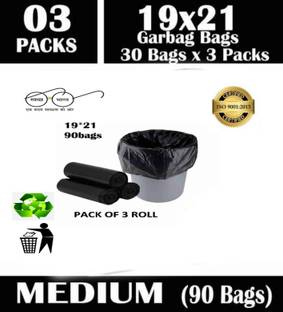 Expetens rdk-03 M BAGS FOR dustbin new Medium 12 L Garbage Bag  Pack Of 90
