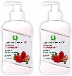 AYURVED MASTER Liquid Skincare Strawberry Bottle Hand Wash Bottle
