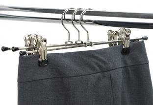 Upkaranwale Creative Hanging Anti-slip Drying Rack Pants Rack Wet and Dry Clip Pants Rack with Hook Drying Rack Closet Organizer