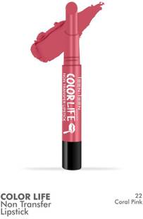 Teen.Teen Teen Teen COLORLIFE NON TRANSFER LIPSTICK (M-22 CORAL PINK, 2.1 g)