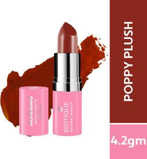 BIOTIQUE Starkissed Moist Matte Lipstick, Sea Of Poppies