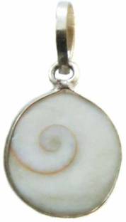 SHRI ASTHA VINAYAK Pendant Natural Gomti Chakra Or Naag-chakra Silver