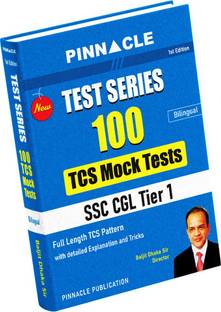 SSC CGL Tier 1 Test Series : 100 TCS Mock Tests Full Length I Bilingual