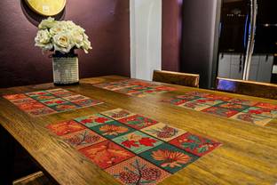 PRAKARTIK Rectangular Pack of 4 Table Placemat