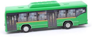 SAVIA TOYS Low Floor Pull Back Bus For KIds , Collection , Gifts Most Modern CNG Bus [GREEN]