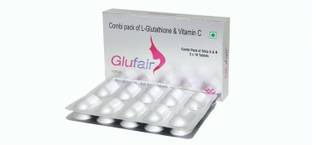 Glufair COMBI PACK OF L-GLUTATHIONE AND VITAMIN C