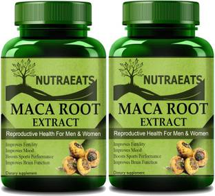 NutraEats Advanced Maca Root Extract Capsules for Reproductive Health (Pack Of 2) Pro