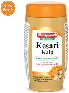 Baidyanath Kesari Kalp Royal Chyawanprash -Enriched with Gold,Silver and Saffron - 500g