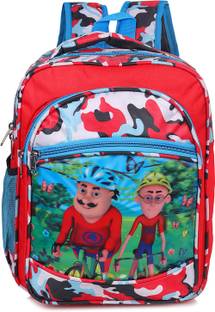 sapna Bag For Nursery (LKG/UKG/1st std) Motu Patlu Waterproof Waterproof School Bag01 Waterproof School Bag