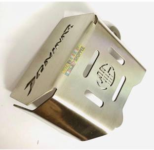 BIKER SHOPPEE MOTORCYCLE STAINLESS STEEL DOMINAR REAR BRAKE OIL CONTAINER GUARD Bike Crash Guard