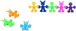 SHRISHA CREATION Gymnastic Blocks/Interlocking Blocks/Kids Blocks/Building Block / Creative Learning and Learning Educational Toy Set for Kids of + 3 Years - in a Box Packing with Instruction Sheet Inside balancing tower game