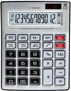Ornate 8800GC/N Dual Power Big Size 112 Steps Correct and Check Calculator ct8800gc Basic  Calculator