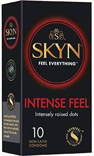 SKYN Intense Feel Non Latex Condoms Pack of 10 Condom