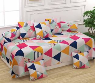 Decent Home Cotton Abstract Diwan Set