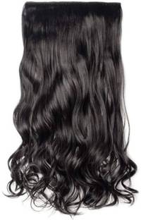 Maahal Best Quality 26Inches Natural Black Curly  Wig / Hair Extension