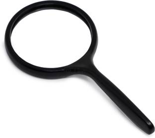 FIDDLERZ Magnifying Glass for Reading, Double Glass 75MM High Power Antique Handheld 5X Reading Glass