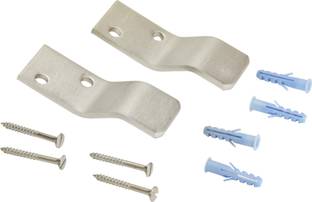 RUHE Nut & Bolt Set Premium Quality Stainless Steel Urinal Bracket with Screw and Grip for Toilet Commode