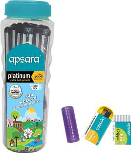 APSARA Platinum Pencils 50 Pcs Jar Pencil