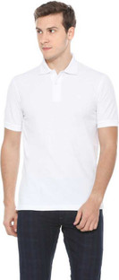 Buy ARYSON Solid Men Polo Neck White T 