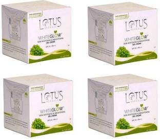 LOTUS Whiteglow Skin Whitening & Brightening Gel Cream SPF 25(Pack of 4) (40g * 4)