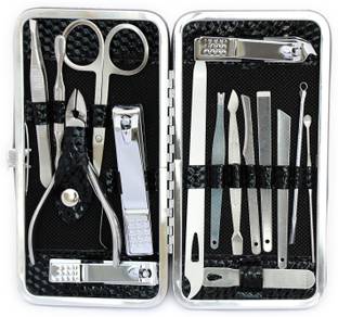 angelie Manicure Pedicure Set Nail Clippers, 16 Pcs Stainless Steel Professional Nail Scissors Grooming Kits,