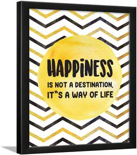 Happiness quotes wall frames - Smile Quotes wall Frames - Smile Frame - Smile Posters for Room - Happy Quotes Posters - Happy quotes wall frames Paper Print