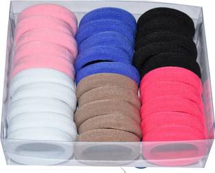 SHD COLLECTIONS Rubber Multi-Colour Pony Round Hair BandSet Of 30 Pcs. rubber band Rubber Band (Pack of 30) Rubber Band Rubber Band