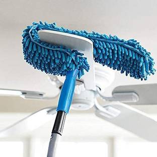Pyarana Multipurpose Microfiber Fan Cleaning Brush with Long Rod, Wet and Dry Duster Wet and Dry Duster