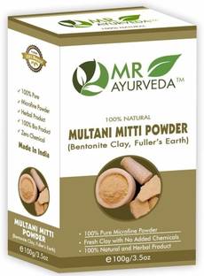 MR Ayurveda 100% Natural Multani Mitti Powder - Skin Care Treatment