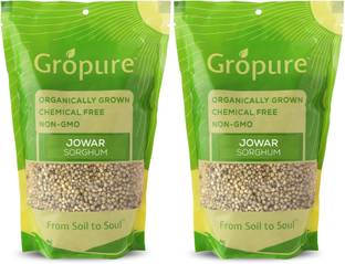 Gropure Organic Jowar (Sorghum) (Pack of 2) Jowar