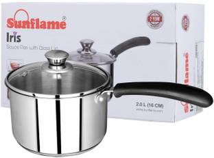 Sunflame IRIS- SAUCEPAN- 16CM Sauce Pan 16 cm diameter with Lid 2 L capacity