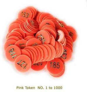 Bal samrat Orange Color Numerical Token/Coins Pack of 1 to 1000