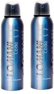LOMANI CODE DEODORANT FOR MEN SPRAY 200ML (PACK OF 2) Deodorant Spray  -  For Men