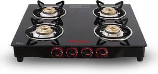 Butterfly Quardo 4 Burner Glass Manual Gas Stove