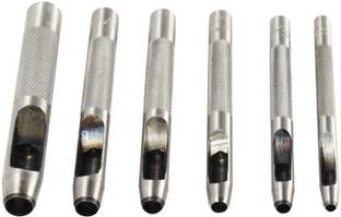 uptodateprouducts Hollow Punch Set,Belt Punch,Round Hole,Hollow Hole Punch Set,Leather Punch,Punch (6 piece) Punches & Punching Machines