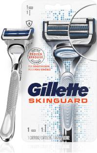 Gillette Skinguard Men's Razor - Minimum Contact on Skin Precision Trimmer for Beard Styling, Women