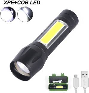 MZ SMALL SUN M322 (ZOOMABLE LED METAL TORCH) 25W Laser COB, 500mAh Battery MIZUN Torch