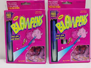 MEGHA Blow Pens Nib Sketch Blow Pen (Pack of 2)