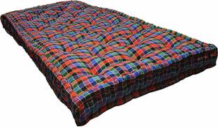 Anand Textile 4 Inch Fiber 4 inch Single Cotton Mattress