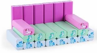 ARNIYAVALA Classic Unicorn Hardwood Blocks Zenga, Colorful Stacking Tower Game, Wooden Building Blocks Puzzle