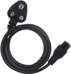 Gizga Essentials Power Cord 1 m 3 Pin Laptop Adapter Charger (1 Meter/ 3.3 Feet)