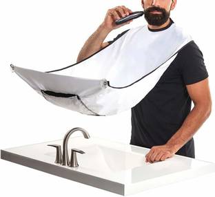 TOHAVEN Beard Bib Hair Clippings Catcher and Grooming Apron Makeup Apron