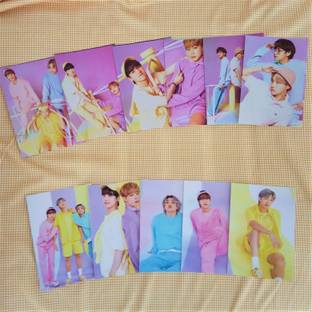 Niki Enterprises 9 cm BTS Festa 2021 Large Stickers ( Set of 11) Self Adhesive Sticker