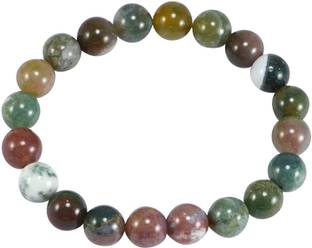 Ratehalf Stone Beads, Agate, Crystal Bracelet