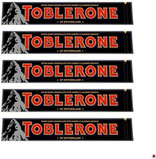 Toblerone Dark Chocolate With Honey And Almond Nougat Bars