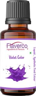 flaverco Violet liquid food colour for baking, sweets, Ice cream & more..!! Purple