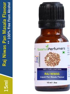 Saanvi perfumers Raj Niwas Pan Masala Flavour For Used in Gutkha, Pan Masala, and Other Desserts (No Chemical | No Preservatives) Pan Masala Liquid Food Essence